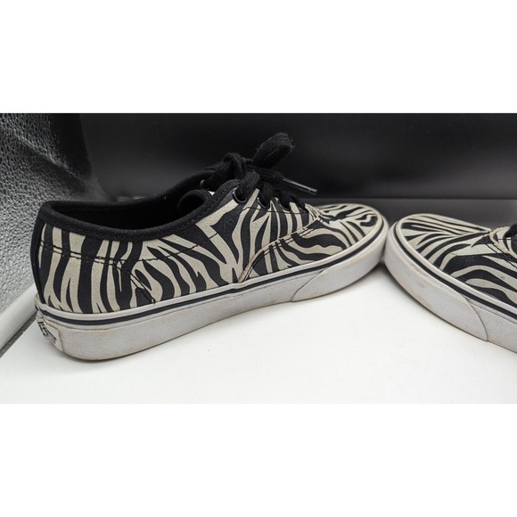Vans Off The Wall Doheny Decon Women Metallic Zebra Print Shoes 721356 Sz 6 - Picture 6 of 9